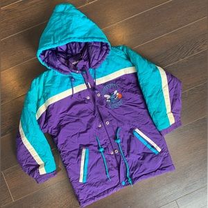Vintage 1990’s Charlotte Hornets NBA Kid’s Sports Jacket